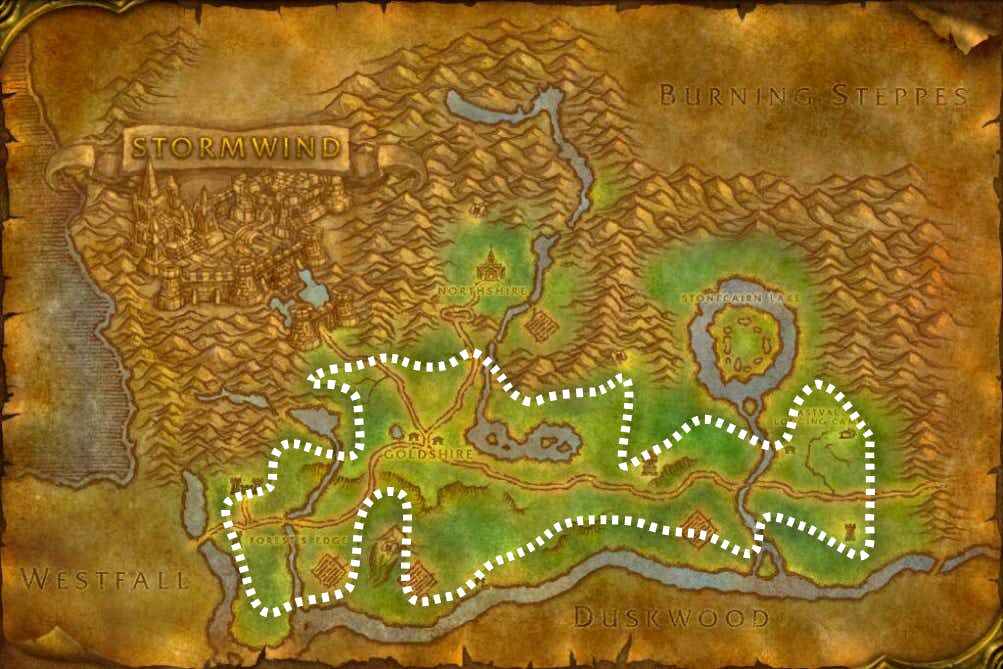 Elwynn Forest Herbalism Leveling Route