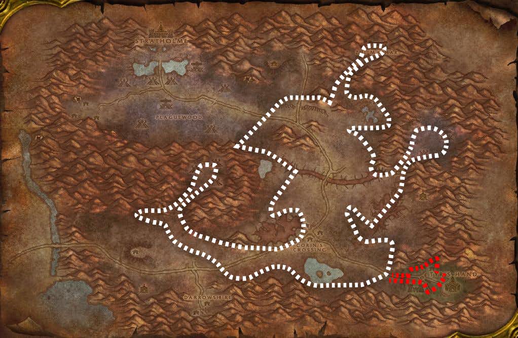 Eastern Plaguelands&nbsp;Mining Leveling Route