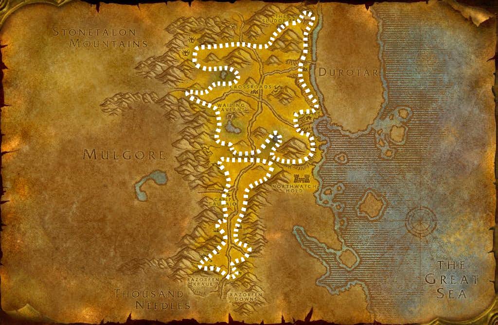 Barrens Herbalism Leveling Route