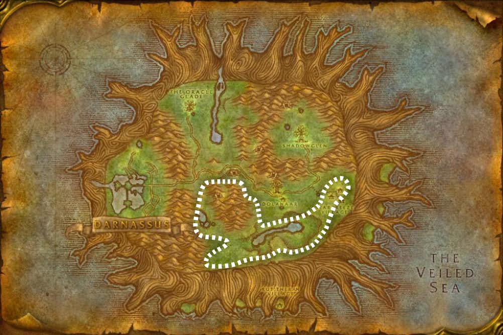 Teldrassil Herbalism Leveling Route
