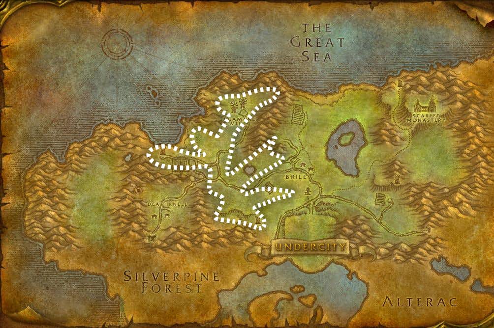 Tirisfal Glades Herbalism Leveling Route