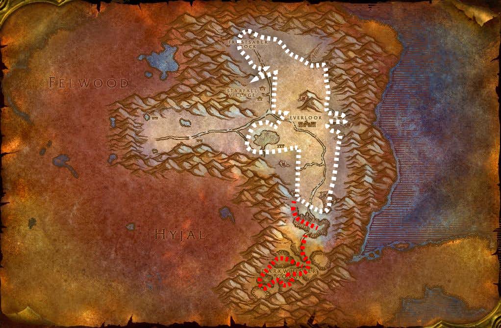 Winterspring&nbsp;Mining Leveling Route