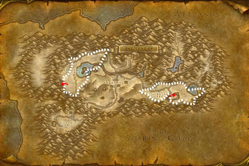 Dun Morogh Mining Leveling Route