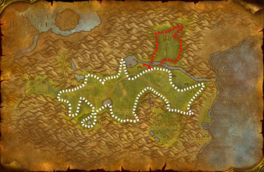 Hinterlands&nbsp;Mining Leveling Route